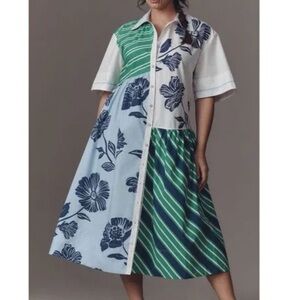 Maeve Button Up Pattern Dress